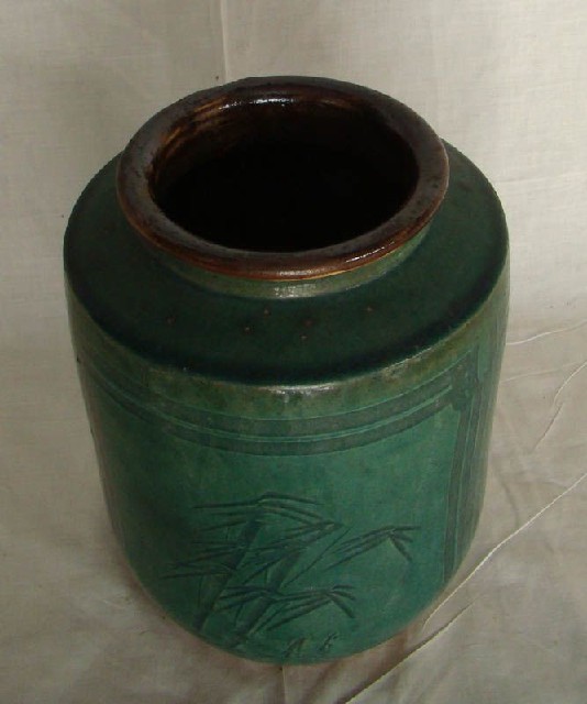 綠陶罐|Green pottery jar