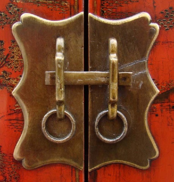 紅描金小柜|Red &gilt small cabinet