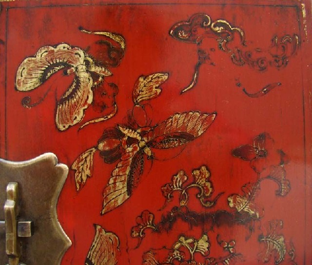 紅描金小柜工廠|Red &gilt small cabinet