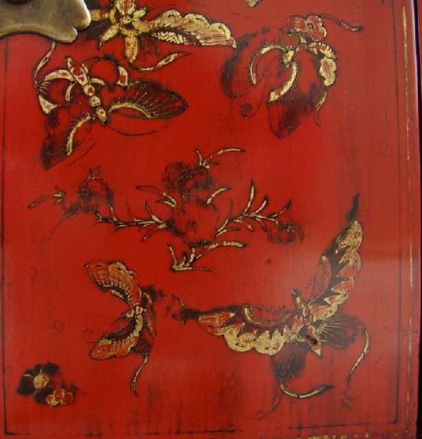 紅描金小柜工廠|Red &gilt small cabinet