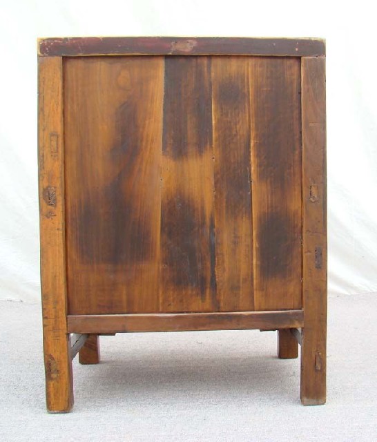 紅漆二門小柜|Red-lacquered small cabinet