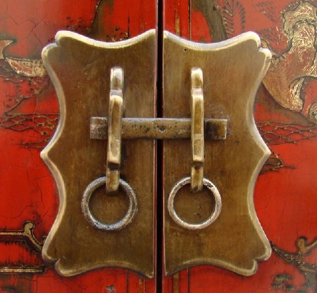 紅描金小柜|Red &gilt small cabinet