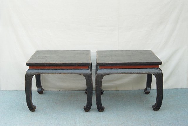 黑披灰方凳|stool