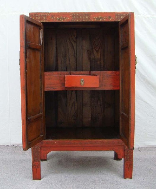 紅描金中柜|Red & gilt medium cabinet