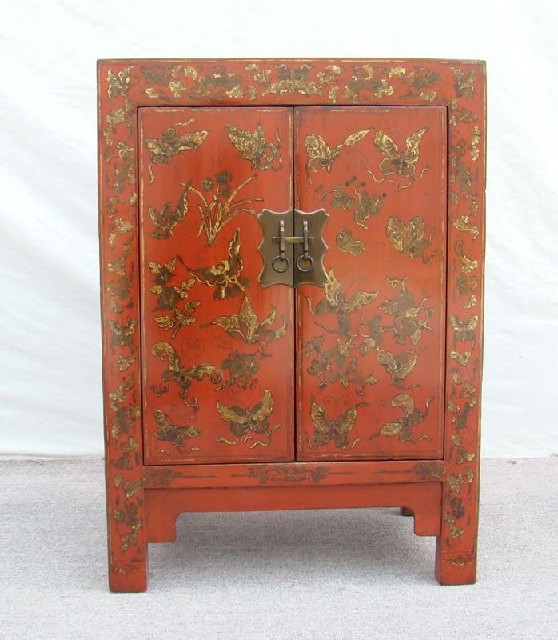 紅描金小柜|Red &gilt small cabinet