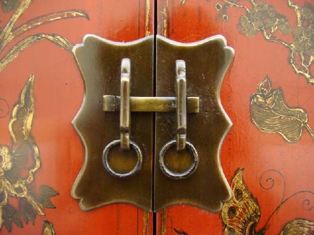 紅描金小柜|Red &gilt small cabinet