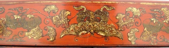 紅描金小柜|Red &gilt small cabinet