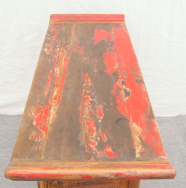 紅漆二抽悶桌|red lacquer coffer with twodrawers