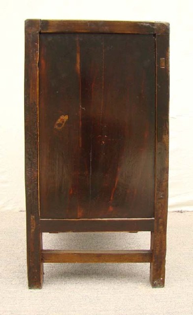 紅描彩二門(mén)柜工廠|red depicting a color chest with two gates