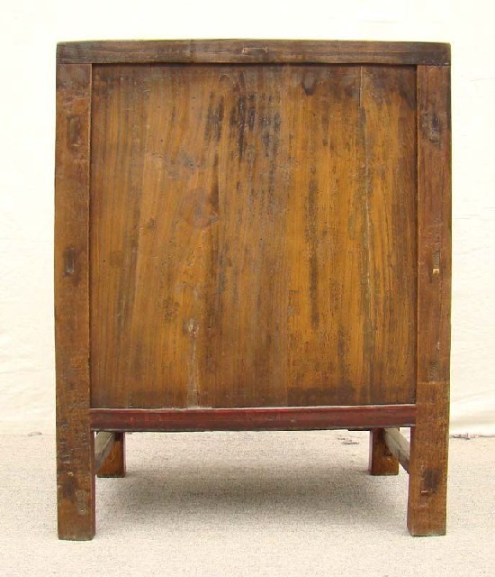 紅描彩二門(mén)柜工廠|red depicting a color chest with two gates