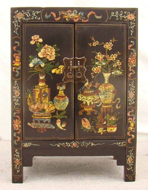 黑描彩小柜工廠|Black color depiction of the small chest