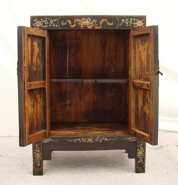 黑描彩小柜工廠|Black color depiction of the small chest