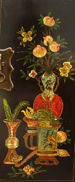 黑描彩小柜工廠|Black color depiction of the small chest