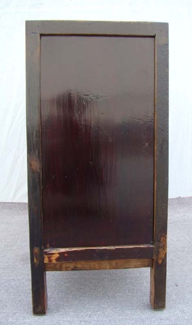 紅描金四門柜工廠|red depicting a color small siamese chest with two gates