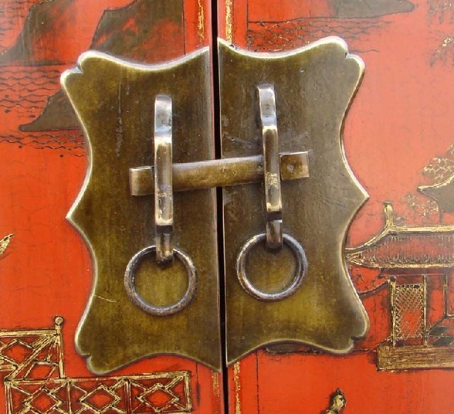 紅描金小柜|Red &gilt small cabinet