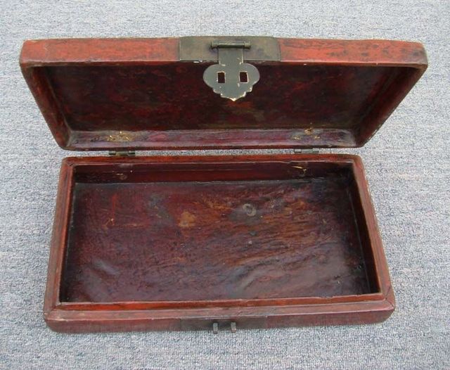紅描金盒|Red & gilt box