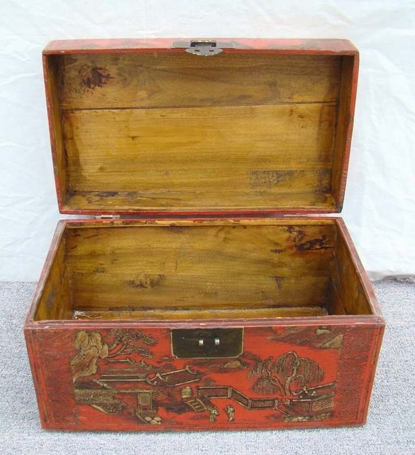 紅描金盒|Red & gilt box