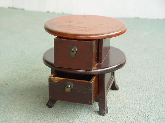二抽圓凳|Chinese antique funiture