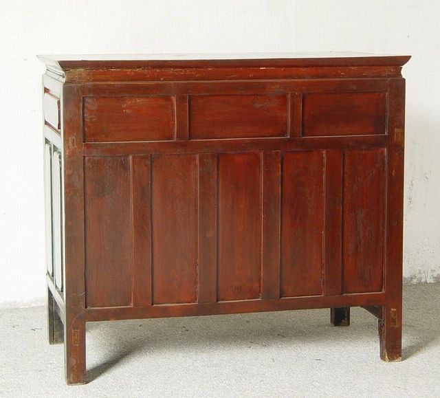 黑五彩三抽二門柜|cabinet