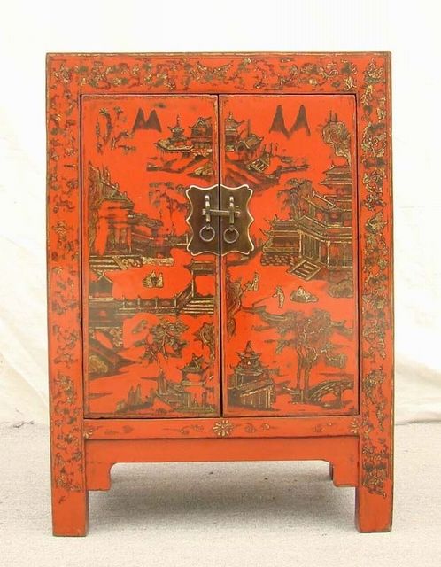 紅描金小柜工廠|Red &gilt small cabinet