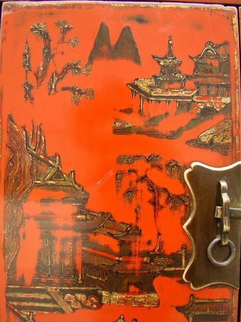 紅描金小柜工廠|Red &gilt small cabinet