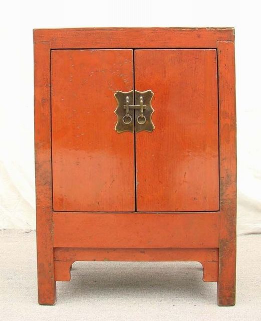 紅漆小柜|Red-lacquered small cabinet