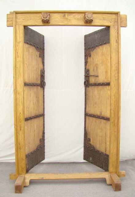 鐵門(mén)帶框|Iron gate with doors frame