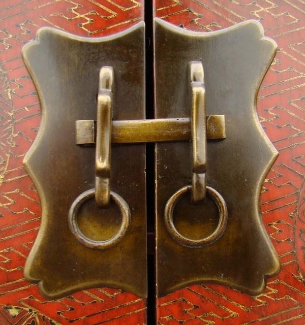 紅描金小柜|Red &gilt small cabinet