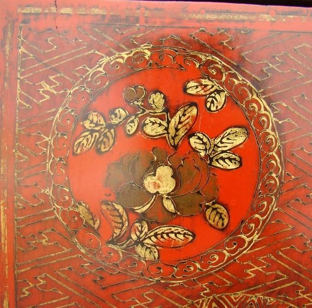 紅描金小柜|Red &gilt small cabinet