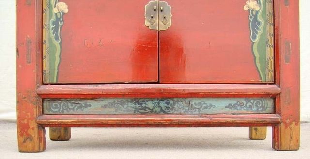 描彩二門柜|Color-painted cabinet w/ 2 doors