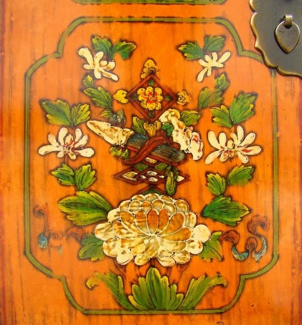 描彩小柜|Color-painted small cabinet