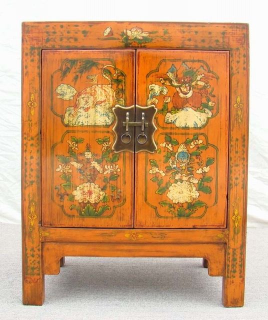 描彩小柜|Color-painted small cabinet