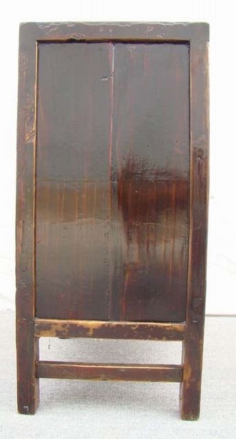 紅漆二門小柜|Red-lacquered small cabinet