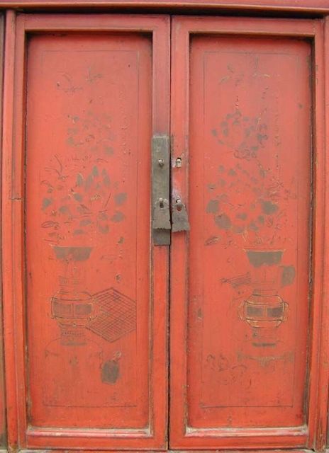 紅描金大柜工廠|Red & gilt big cabinet