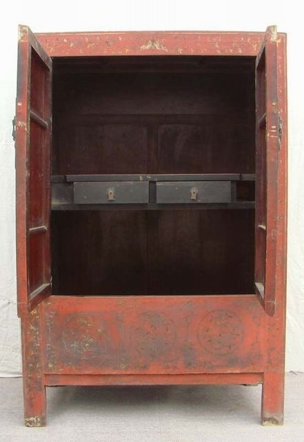 紅描金大柜工廠|Red & gilt big cabinet