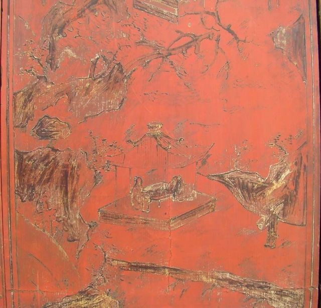 紅描金大柜工廠|Red & gilt big cabinet