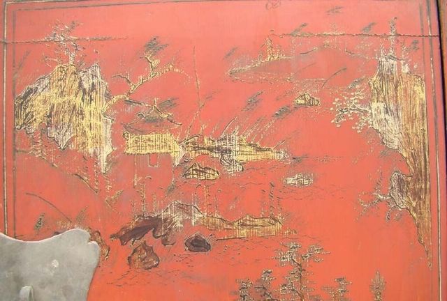 紅描金大柜工廠|Red & gilt big cabinet