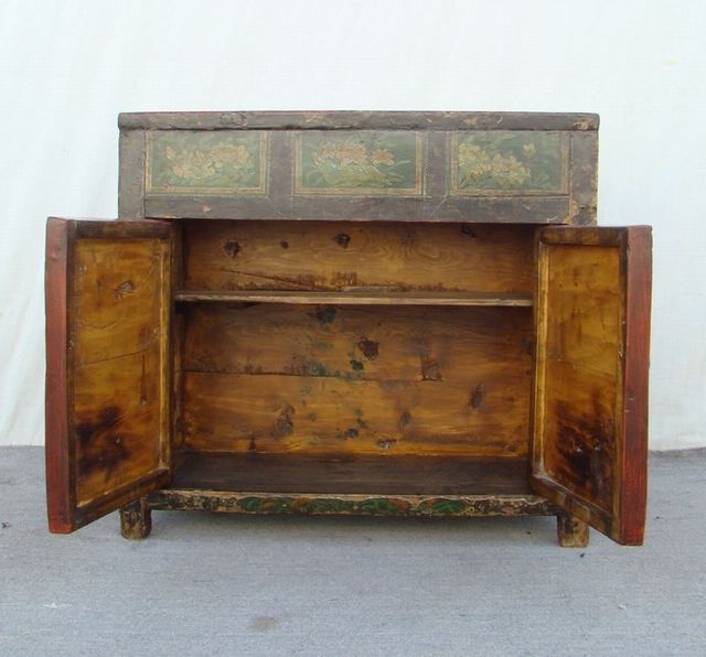 描彩二門(mén)柜|Color-painted cabinet w/ 2 doors