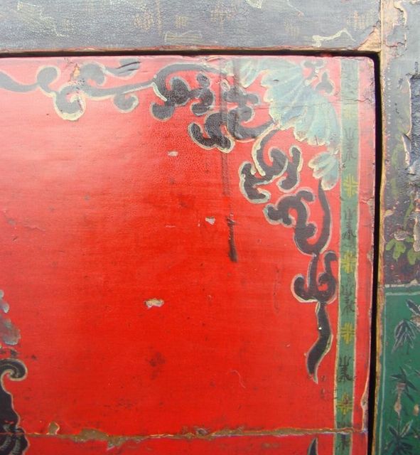 描彩二門(mén)柜|Color-painted cabinet w/ 2 doors
