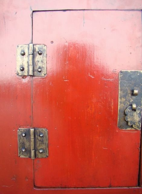紅漆柜|Red-lacquered cabinet
