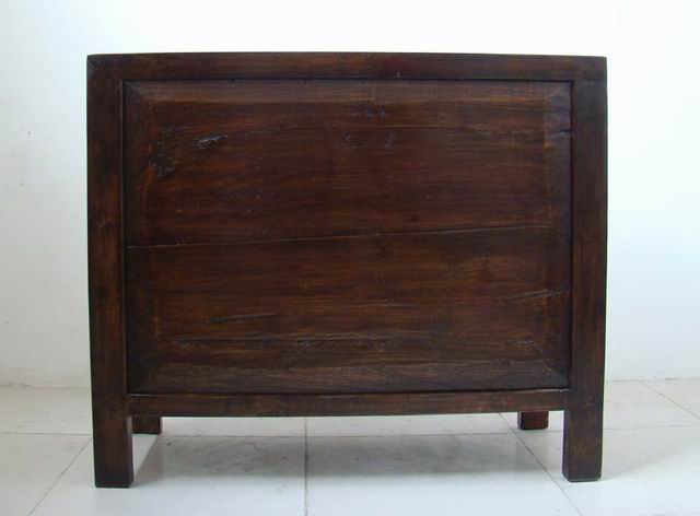 描彩三抽二門柜工廠|painted cabinet