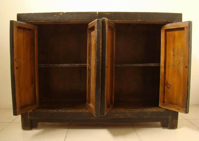 描彩四門連體|painted cabinet
