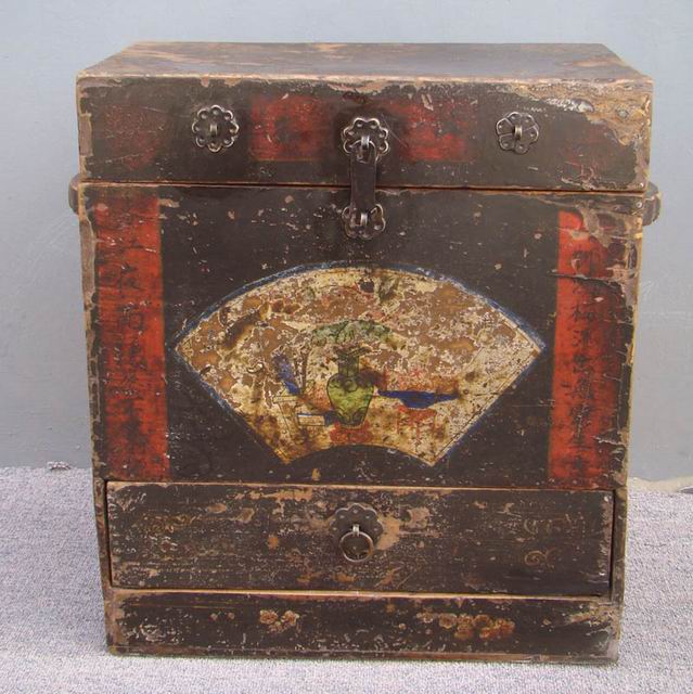 描彩小貨箱|painted trunk