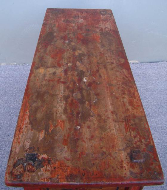 描彩三抽地桌工廠|painted lower table