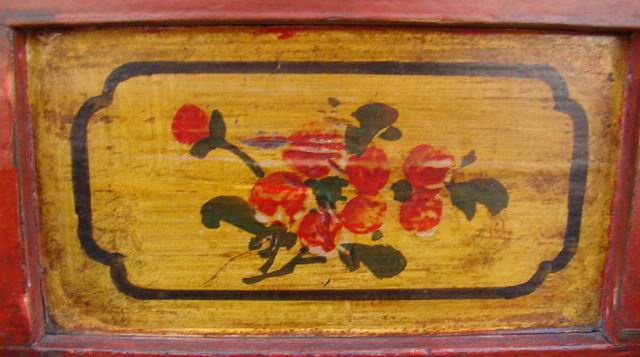 描彩三抽地桌工廠|painted lower table