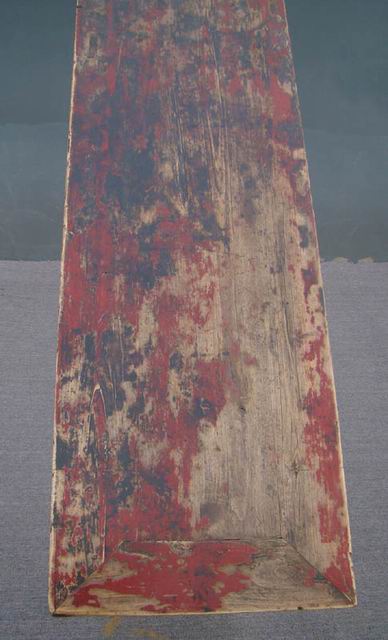 描彩五抽條桌|painted long table