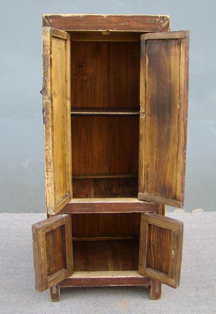 描彩四門柜|painted cabinet