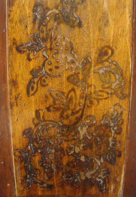 描彩四門柜|painted cabinet