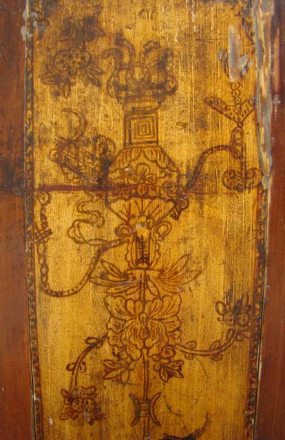 描彩四門柜|painted cabinet
