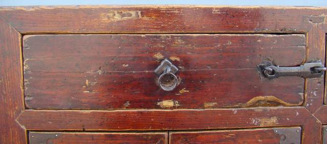 四抽六門柜|Color-painted low cabinet